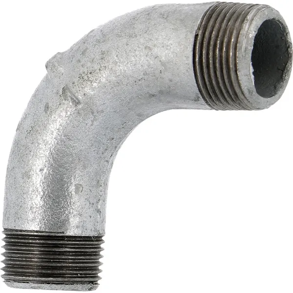 Courbe 90° MALE GRAND RAYON 3 GALVA - 1/2''