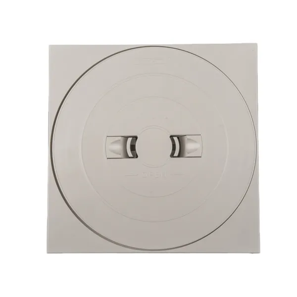 Couvercle skimmer rond clips et cadre carré ASTRAL Prestige