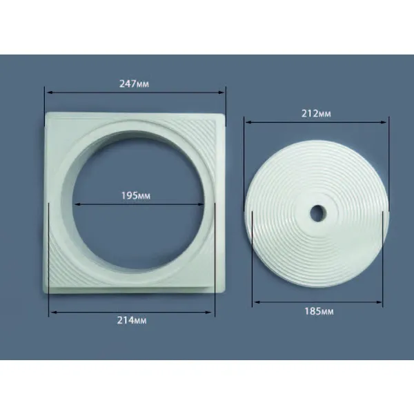 Couvercle skimmer rond et cadre carré ASTRAL Standard