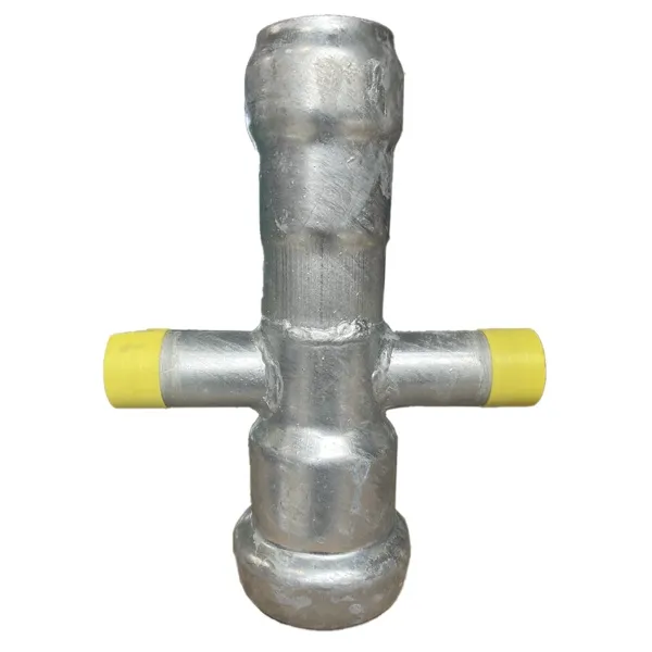 Croix ABC avec 2 sorties latérale filetée 1