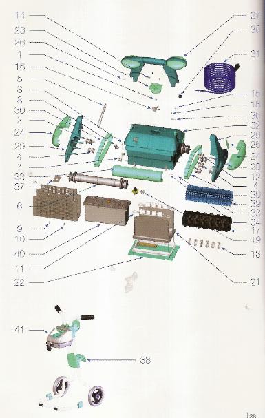 Paire de Brosses Mousses avec attaches pour robot zodiac Indigo