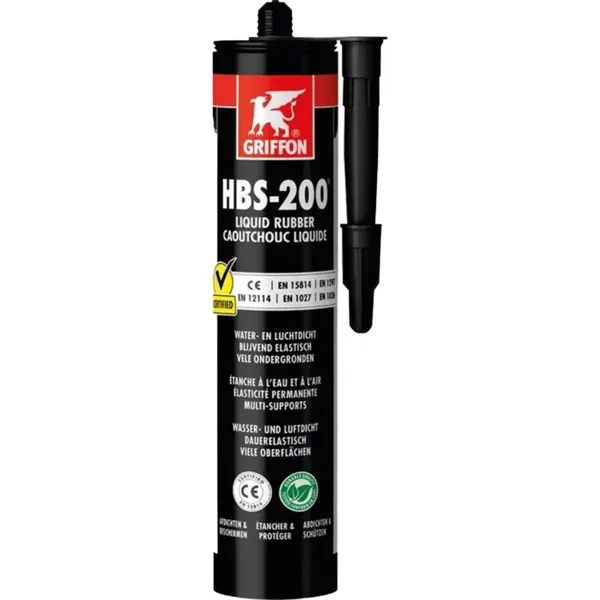 Enduit d'étanchéité HBS-200 CAOUTCHOUC LIQUIDE - 310 g - noir
