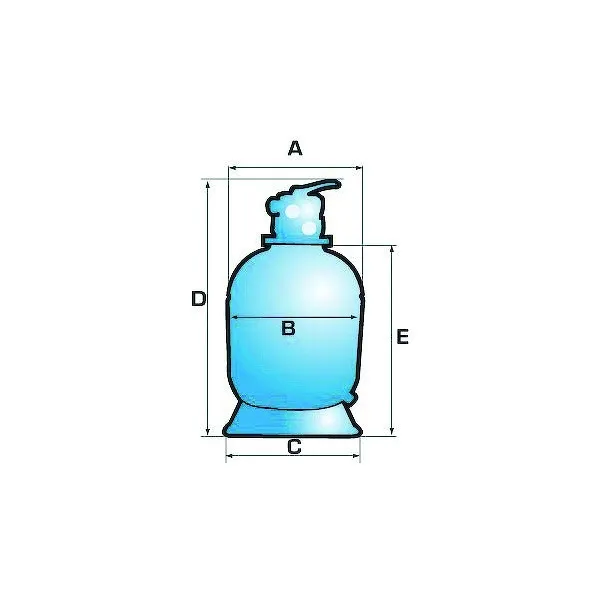 Filtre piscine PRO SERIES TOP 22 m³/h