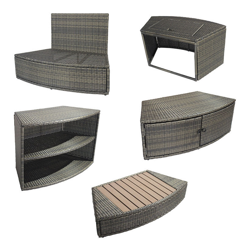 Mobilier ensemble de 5 modules pour Spa NetSpa Octopus