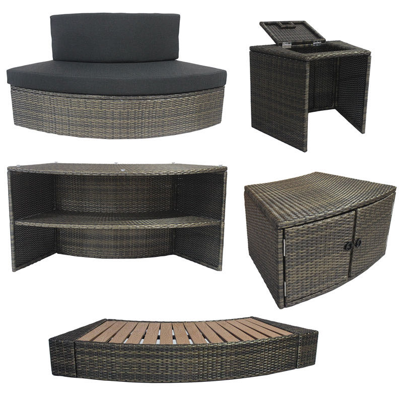 Mobilier ensemble de 5 modules pour Spa NetSpa Vita Premium
