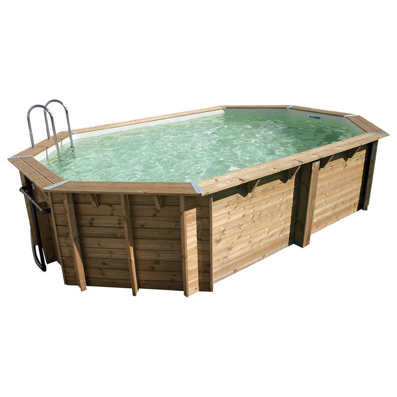 Piscine bois OCEA 400 x 610 x 130 liner beige