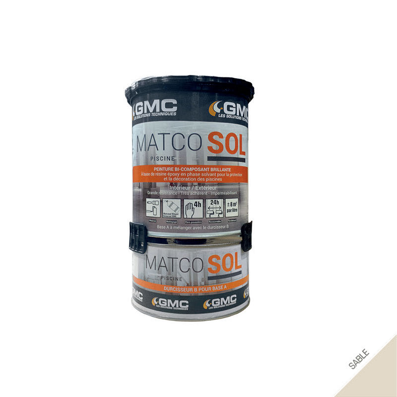 Peinture piscine MATCOSOL Sable 3,5L 28m2