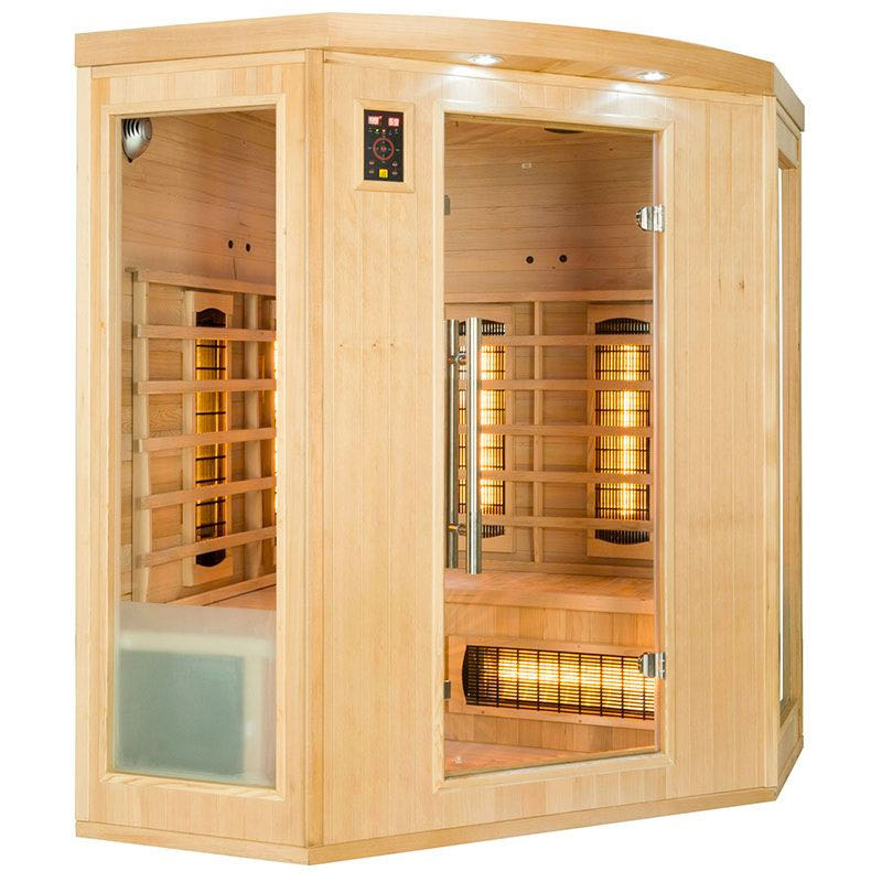 Sauna Infrarouge Apollon Quartz Angulaire 3-4 places