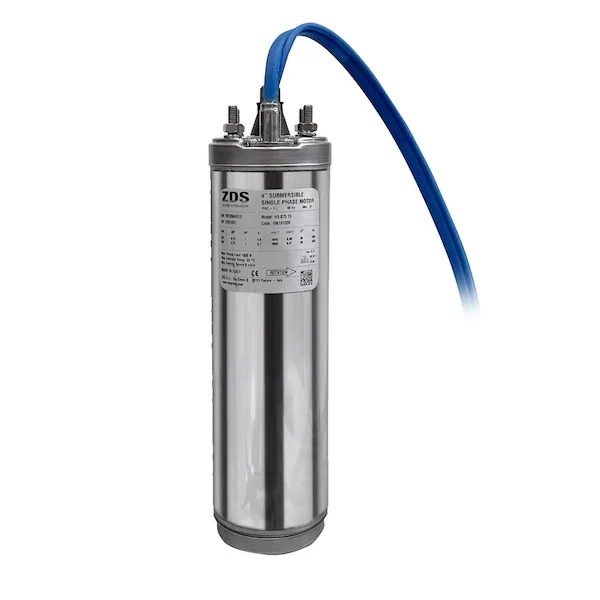 Moteur H3 monophasé à bain d'eau avec amorce inox 0.75 kW