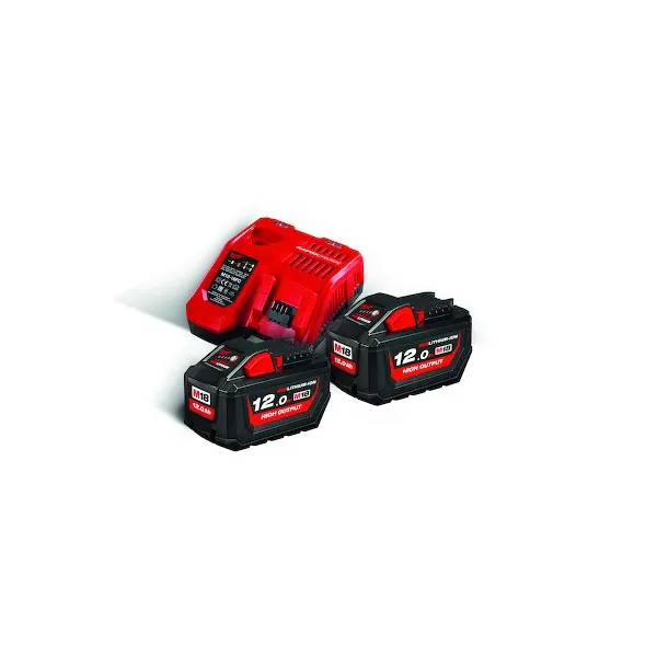 Pack de 3 batteries : 2 batteries 18V et 12AH et 1 batterie 12V et 6Ah HIGH OUPUT M18 HNRG-122