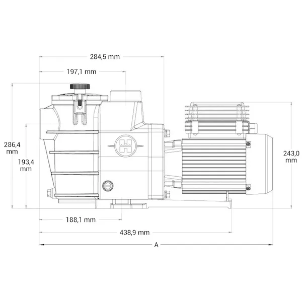 Pompe piscine MAX FLO 0.37kW monophasée