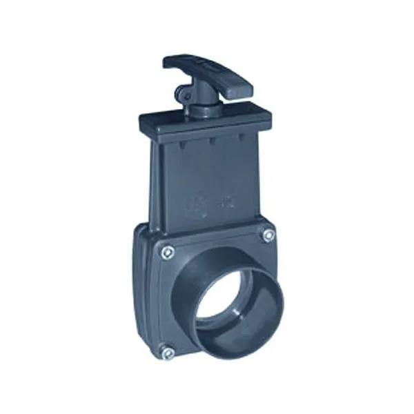 Vanne à guillotine à coller